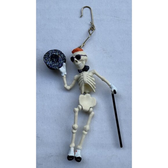 2003 Hallmark Keepsake Pewter Ornament Mr Tap Happy Skeleton Halloween MM20 - Picture 7 of 8